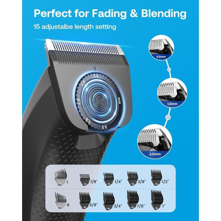 Glaker HC2022 Hair Clipper Wireless - Black - Zrafh.com - Your Destination for Baby & Mother Needs in Saudi Arabia