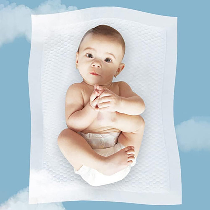 Sunveno Diaper Caddy With Blue Disposable Changing Mats - 50 Pieces - Grey - Zrafh.com - Your Destination for Baby & Mother Needs in Saudi Arabia