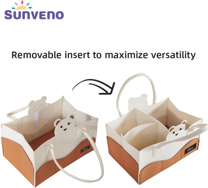 Sunveno Diaper Organizer - Ivory - Zrafh.com - Your Destination for Baby & Mother Needs in Saudi Arabia