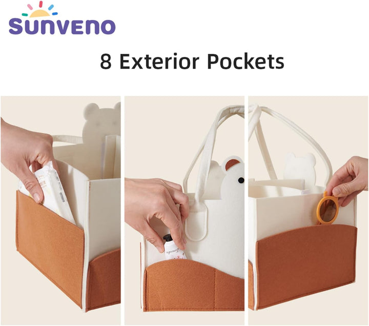 Sunveno Diaper Organizer - Ivory - Zrafh.com - Your Destination for Baby & Mother Needs in Saudi Arabia