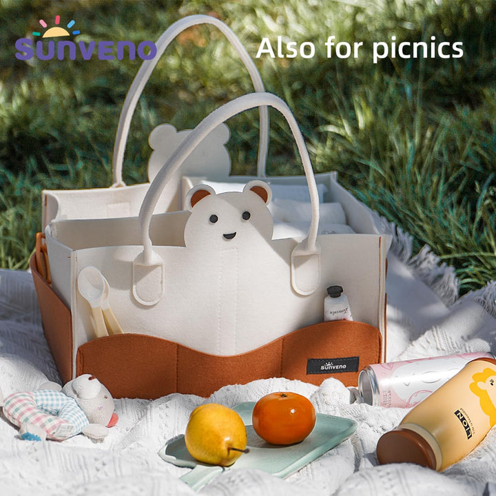 Sunveno Diaper Organizer - Ivory - Zrafh.com - Your Destination for Baby & Mother Needs in Saudi Arabia