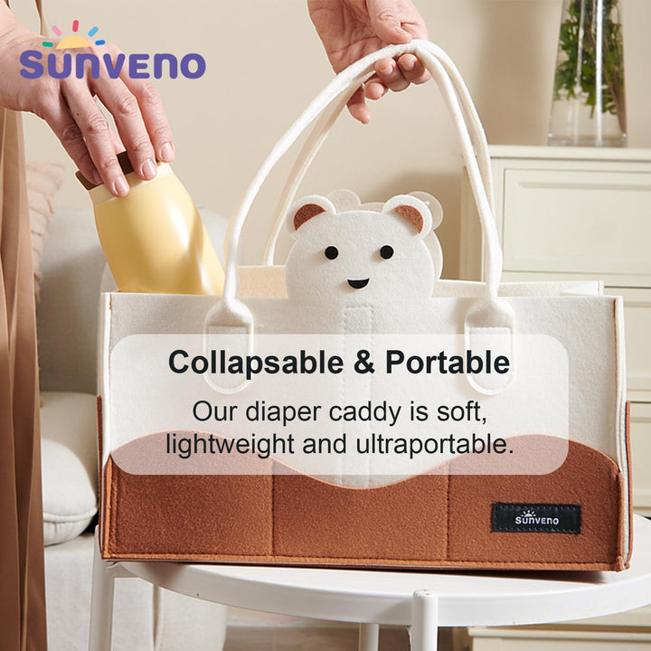 Sunveno Diaper Organizer - Ivory - Zrafh.com - Your Destination for Baby & Mother Needs in Saudi Arabia