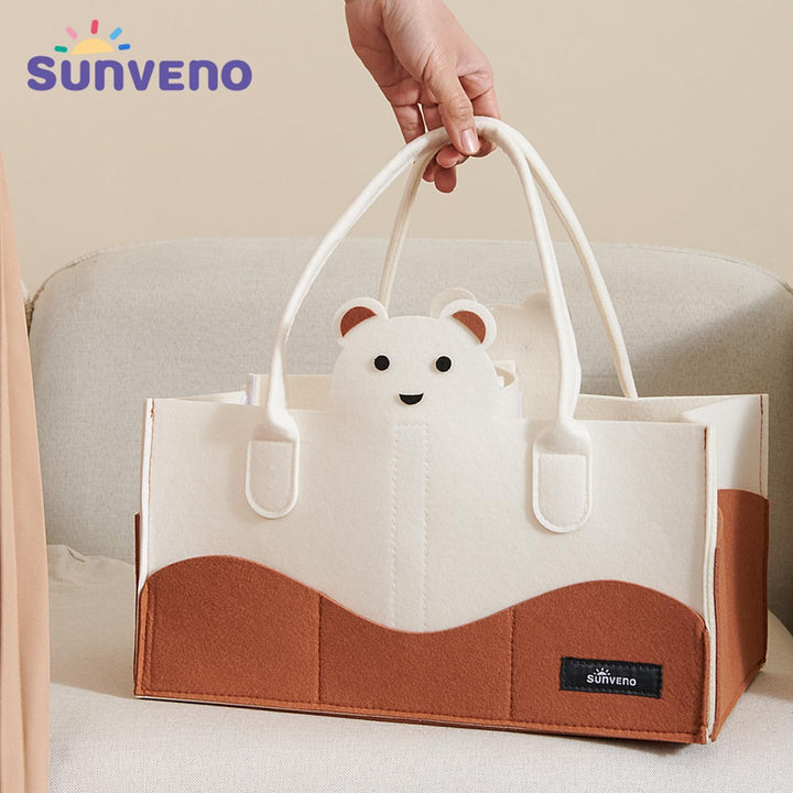 Sunveno Diaper Organizer - Ivory - Zrafh.com - Your Destination for Baby & Mother Needs in Saudi Arabia