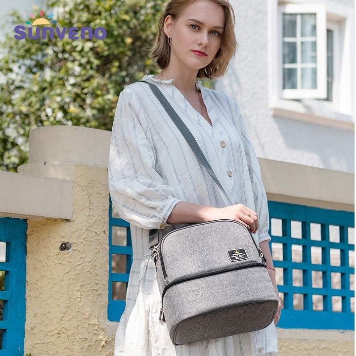 Sunveno Insulated Office Lunch Bag - Space Grey - 9L - ZRAFH