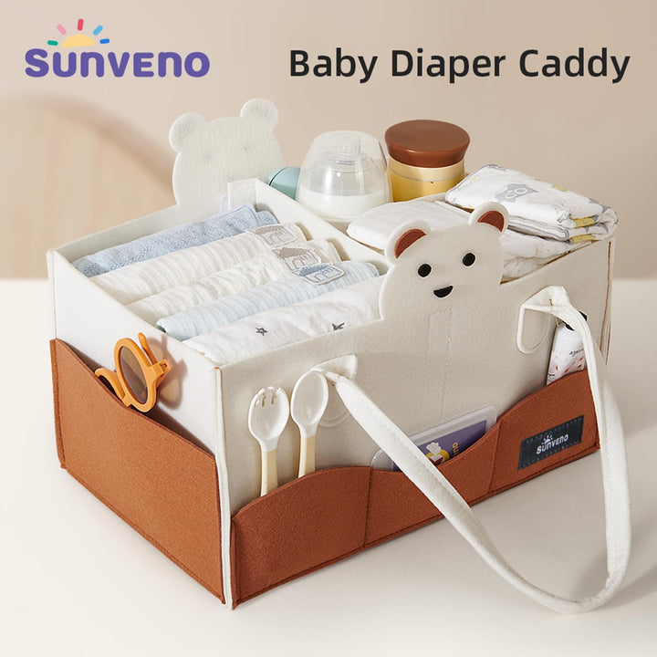 Sunveno Diaper Organizer - Ivory - Zrafh.com - Your Destination for Baby & Mother Needs in Saudi Arabia