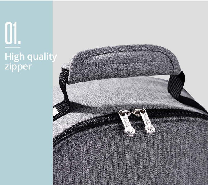Sunveno Insulated Office Lunch Bag - Space Grey - 9L - ZRAFH