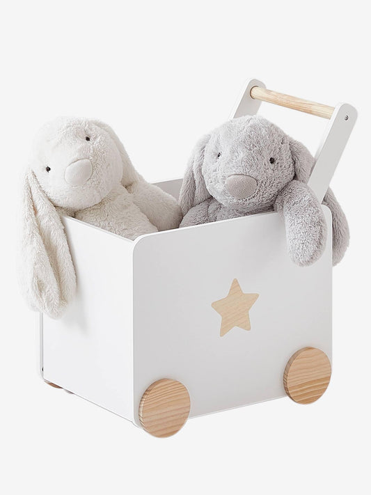 Dreeba Children's Storage Box with Castors - White - Zrafh.com - Your Destination for Baby & Mother Needs in Saudi Arabia