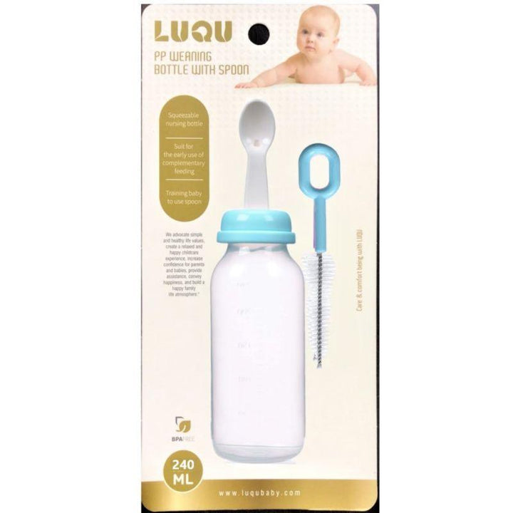 Luqu Food Feeder With Spoon - 240Ml - ZRAFH