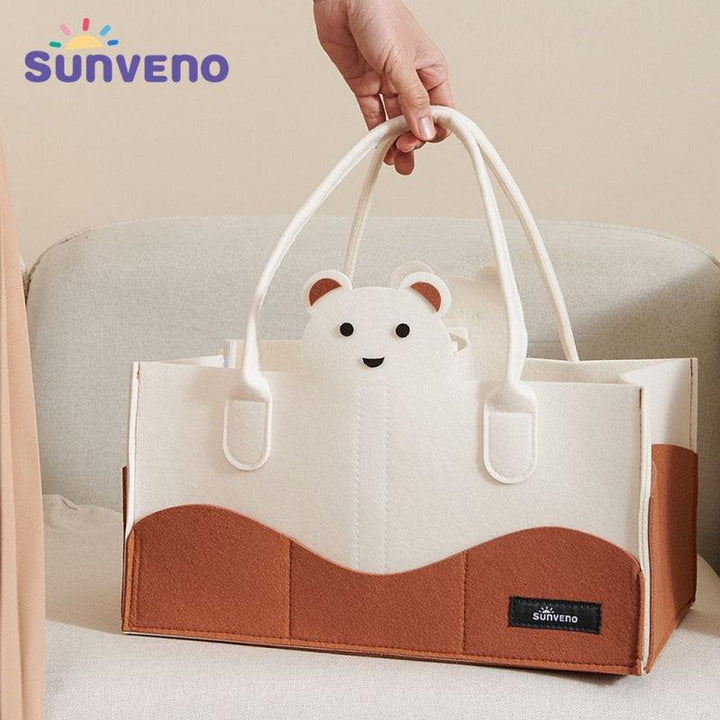 Sunveno Diaper Organizer - Ivory - Zrafh.com - Your Destination for Baby & Mother Needs in Saudi Arabia
